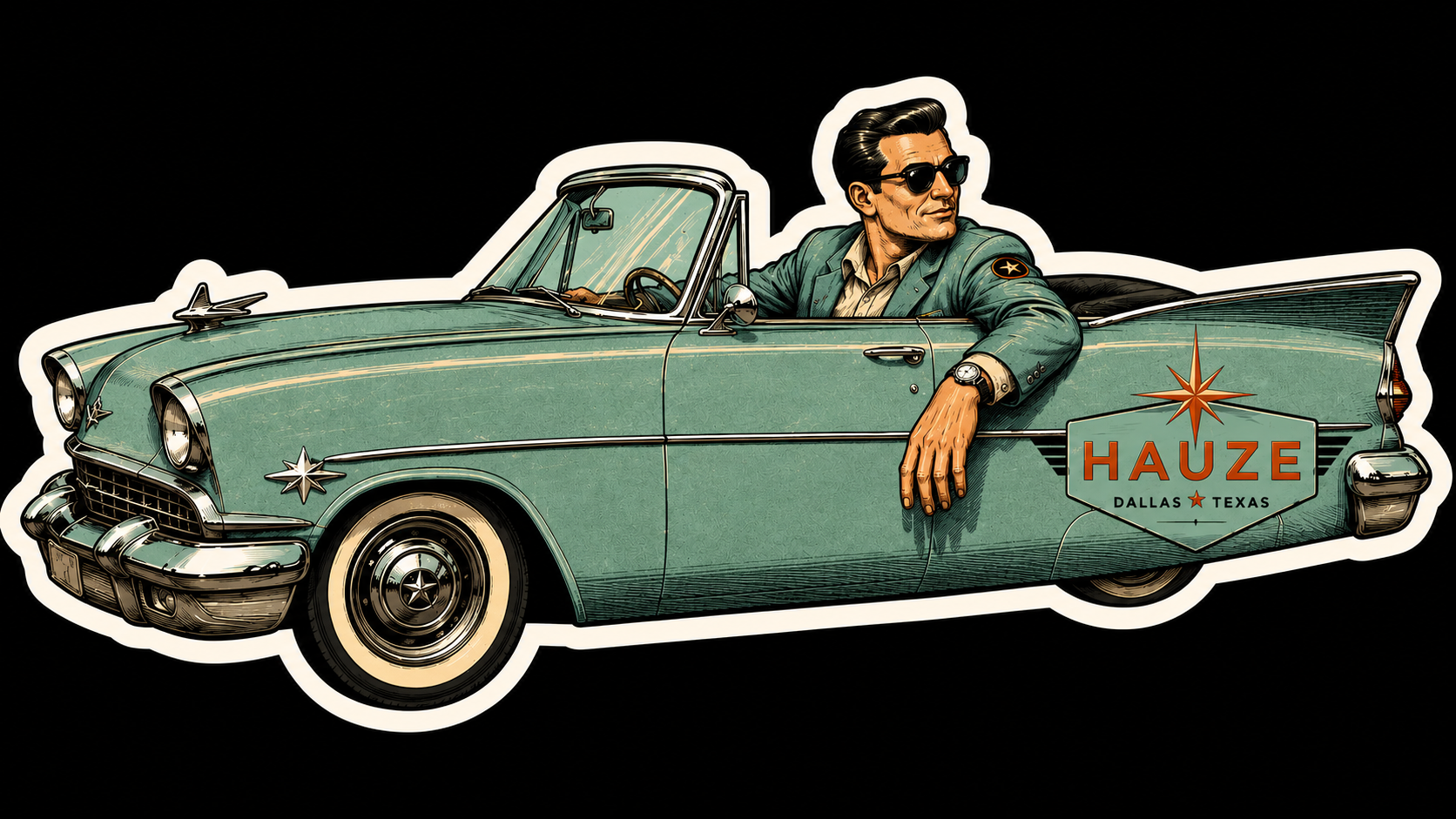 HAUZE Celestial Salesman Sticker